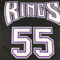 Men's Sacramento Kings Jason Williams Black Hardwood Classics Swingman Jersey1