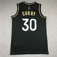Men's Golden State Warriors Stephen Curry Fanatics Branded Black Swingman Jersey1