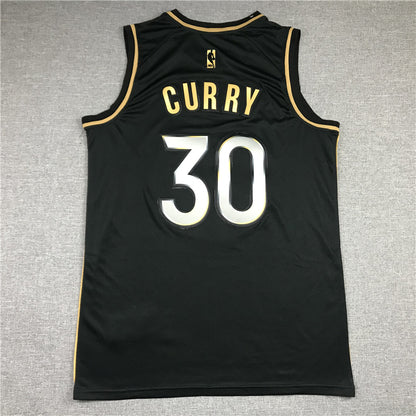 Men's Golden State Warriors Stephen Curry Fanatics Branded Black Swingman Jersey1