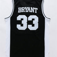 Men's Los Angeles Lakers Kobe Bryant #33 Lower Merion High School Jersey1 Black
