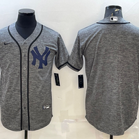 Men's New York Yankees1 Gray Alternate Blank Jersey