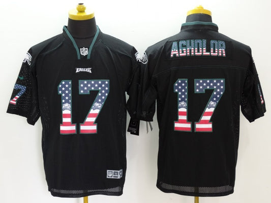 Men's Philadelphia Eagles Nelson Agholor #17 Black Game Jersey1