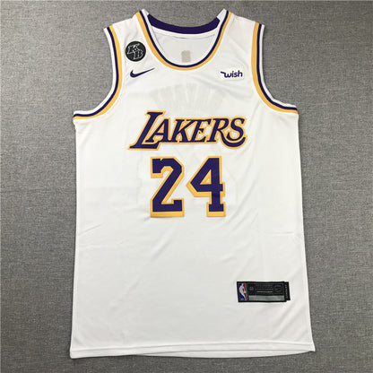 Men's Kobe Bryant Los Angeles Lakers #24 NBA Classics Retro Jersey1 - White