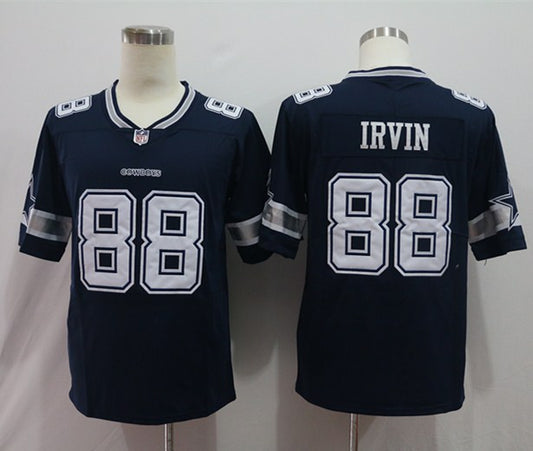 Men's Dallas Cowboys Michael Irvin #88 Navy Game Player Jersey1