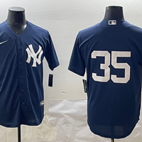 Men's New York Yankees Cody Bellinger #35 Navy Replica Player Jersey1