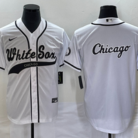 Men's Chicago White Sox White Replica Game Jersey1 Joint Edition