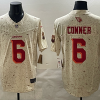 Men's Arizona Cardinals James Conner #6 Natural 2025 Rivalries Collection Limited Jersey
