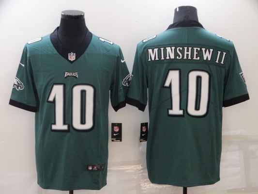 Men's Philadelphia Eagles Gardner Minshew II #10 Green Game Jersey1