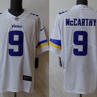 Men's Minnesota Vikings J.J. McCarthy #9 White Player Game Jersey