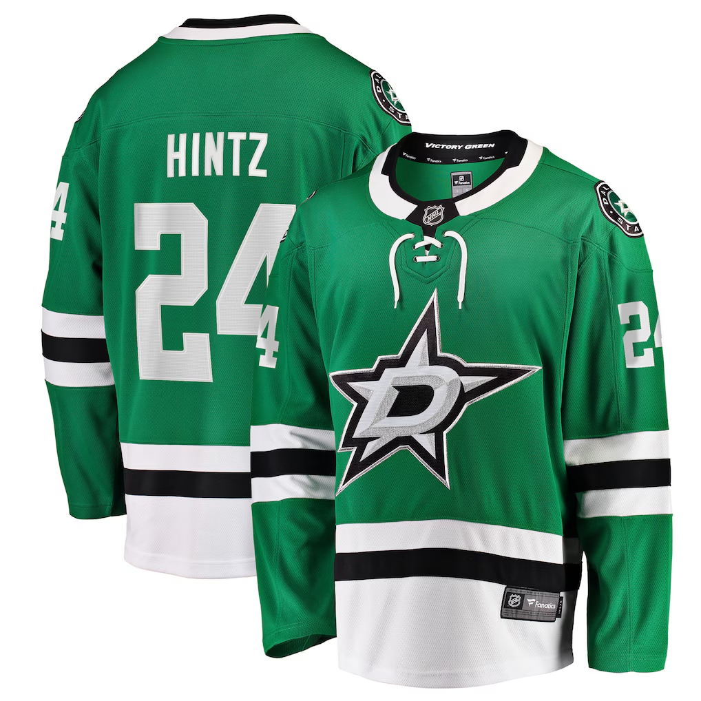 Men's Dallas Stars Roope Hintz #24 Fanatics Kelly Green Home Breakaway Player Jersey
