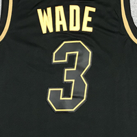 Men's Miami Heat Dwyane Wade #3 NBA Black Swingman Player Jersey1