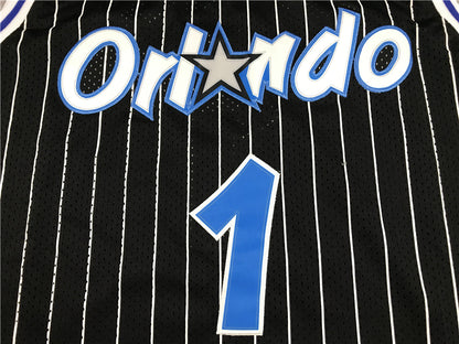 Men's Orlando Magic Tracy McGrady 2003-04 Black Hardwood Classics Swingman Jersey1