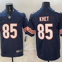 Men's Chicago Bears Cole Kmet #85 Navy Player Game Jersey