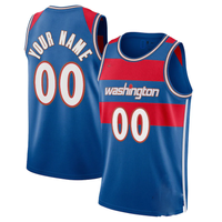Men's Washington Wizards Royal Swingman Custom Jersey1 - City Edition