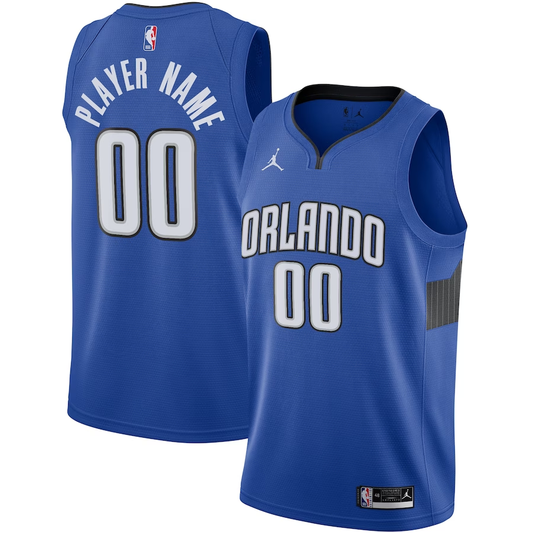 Men's Orlando Magic Blue Swingman Custom Jersey1 - Statement Edition