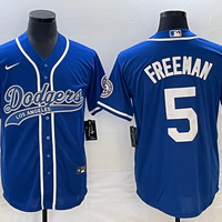 Men's Los Angeles Dodgers Freddie Freeman #5 Royal Player Jersey1 Joint Edition