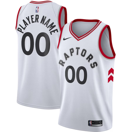 Men's Toronto Raptors White 2020/21 Swingman Custom Jersey1 - Association Edition