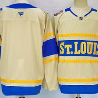 Men's St. Louis Blues Fanatics Cream Blank Player Jersey