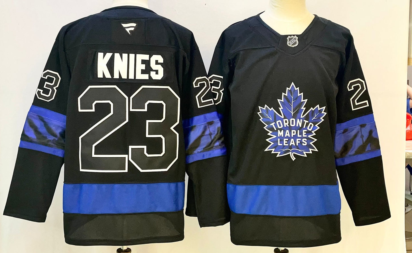 Men's Toronto Maple Leafs Matthew Knies #23 Black Player Jersey