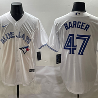 Men's Toronto Blue Jays Addison Barger #47 White Home Limited Player Jersey