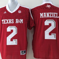 Men's Texas A&M Aggies Johnny Manziel #2 Maroon Player Jersey