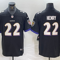 Derrick Henry #22 Baltimore Ravens Black Game Player Jersey - JerseysFreak