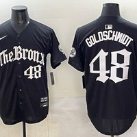 Men's New York Yankees Paul Goldschmidt #48 Black Replica Player Jersey