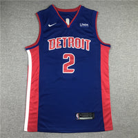 Cade Cunningham #2 Detroit Pistons Blue 2021 Fast Break Replica Jersey - JerseysFreak
