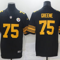 Men's Pittsburgh Steelers Joe Greene #75 Black Alternate Legend Jersey1