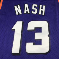Men's Phoenix Suns Steve Nash #13 Purple 1996-97 Throwback Stitched Jersey1