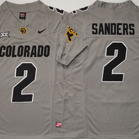 Men's Colorado Buffaloes Shedeur Sanders #2 Grey Player Game Jersey