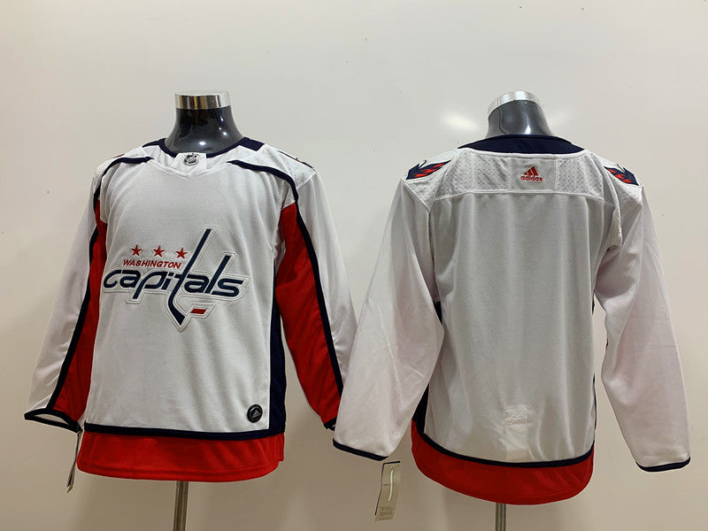 Men's Washington Capitals White Breakaway Away Blank Jersey1