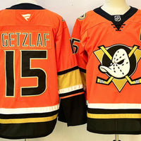 Men's Anaheim Ducks Ryan Getzlaf #15 Orange Premium Player Jersey