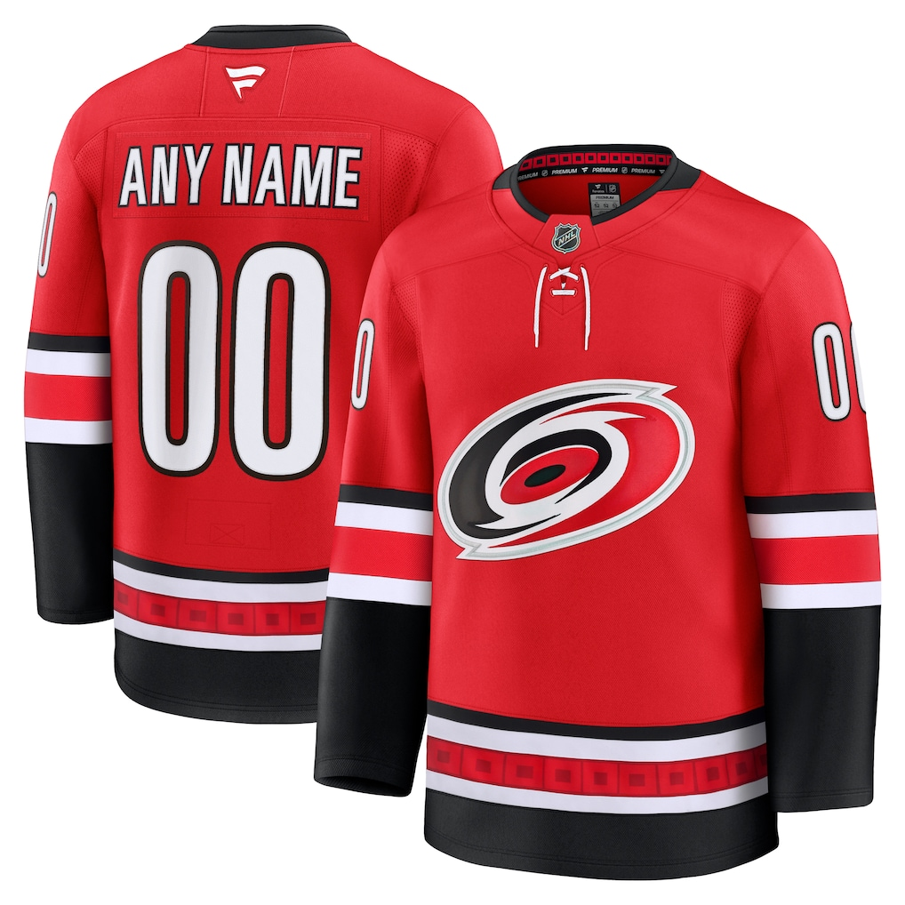 Men's Carolina Hurricanes Red Premium Custom Jersey