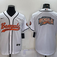 Men's Cincinnati Bengals White Fashion Jersey1
