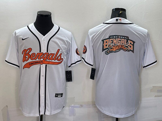 Men's Cincinnati Bengals White Fashion Jersey1