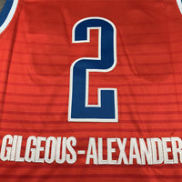Men's Oklahoma City Thunder Shai Gilgeous-Alexander #2 Orange 2022/23 Swingman Jersey1 - Statement Edition