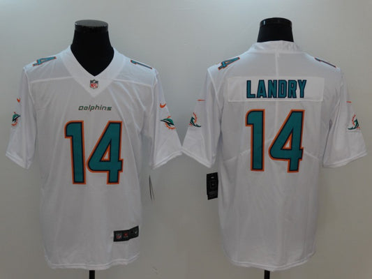 Men's Miami Dolphins Jarvis Landry #14 White Game Jersey1