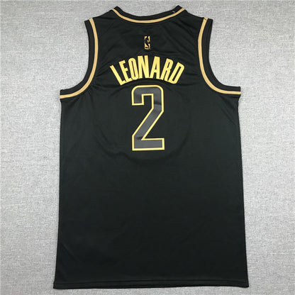 Men's LA Clippers Kawhi Leonard #2 NBA Black Player Jersey1