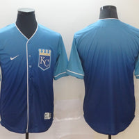 Men's Kansas City Royals Blue Alternate Replica Blank Jersey1