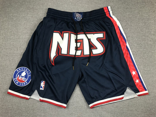 Men's Brooklyn Nets Navy City Edition Basketball Shorts1