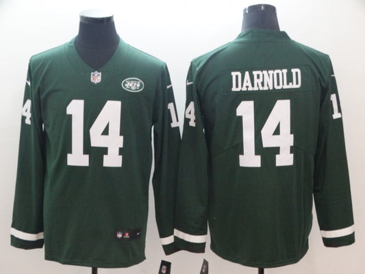 Men's New York Jets Sam Darnold #14 Green Game Jersey1