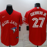 Men's Toronto Blue Jays Vladimir Guerrero Jr. #27 Red Replica Baseball Jersey1