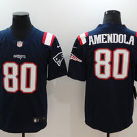 Men's New England Patriots Danny Amendola #80 Navy Game Player Jersey1