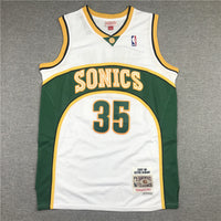 Kevin Durant Seattle SuperSonics 2007-08 White Hardwood Classics Swingman Jersey - JerseysFreak