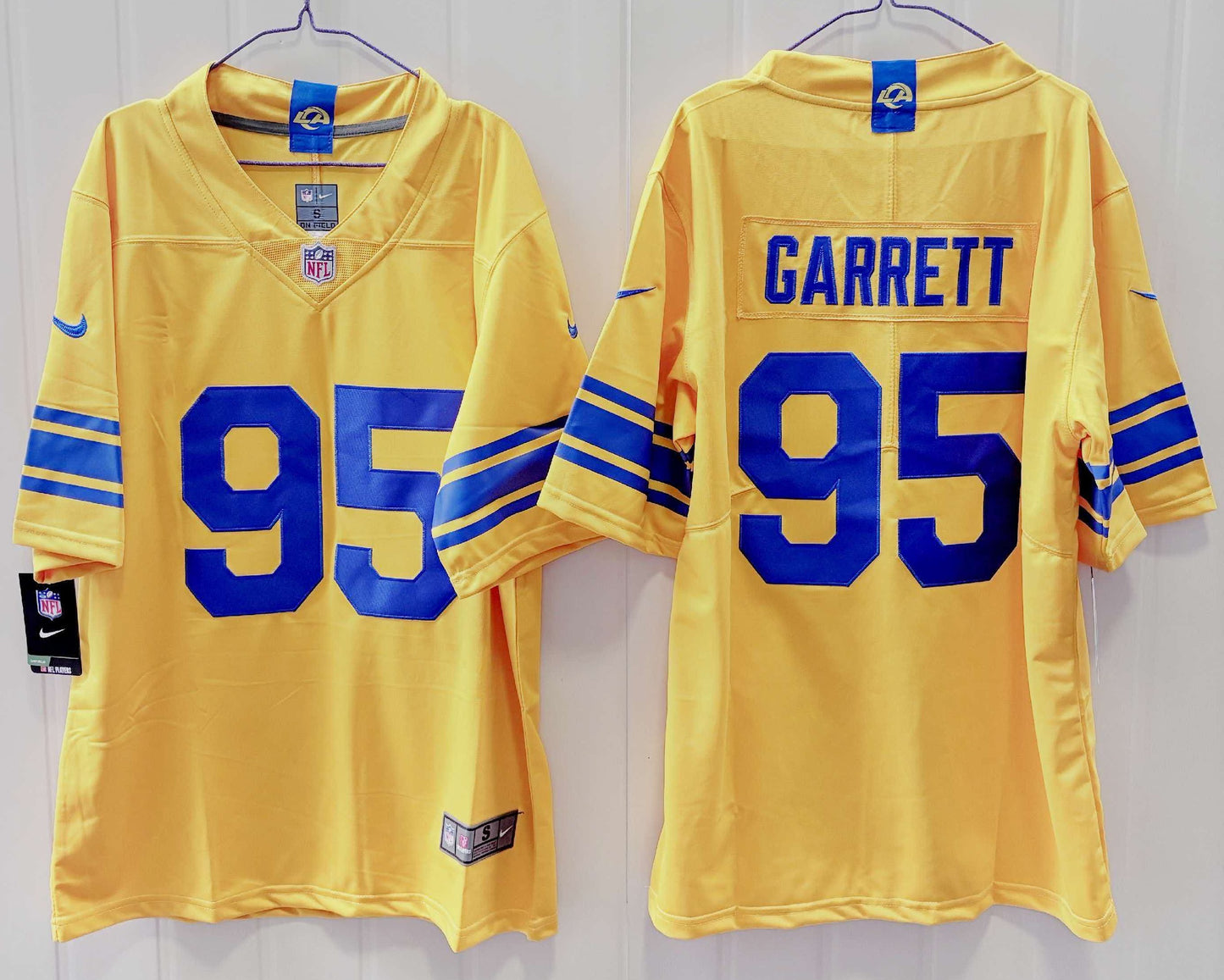 Men's Los Angeles Rams Myles Garrett #95 Classic Sol Game Jersey