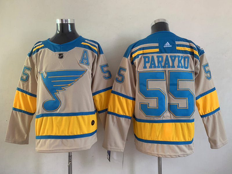 Men's St. Louis Blues Colton Parayko #55 Cream Breakaway Player Jersey1