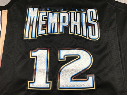 Men's Memphis Grizzlies Ja Morant #12 Black 2022/23 Swingman Jersey1 - City Edition
