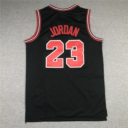 Men's Chicago Bulls Michael Jordan #23 Black 1997-98 Authentic Player Jersey1