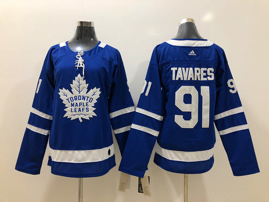 Men's Toronto Maple Leafs John Tavares #91 Blue Authentic Player Jersey1